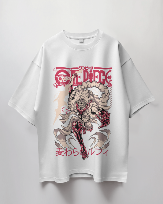 One Piece Luffy Terry Oversized T-Shirt