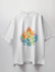 White Graphic Print Oversized T-Shirt