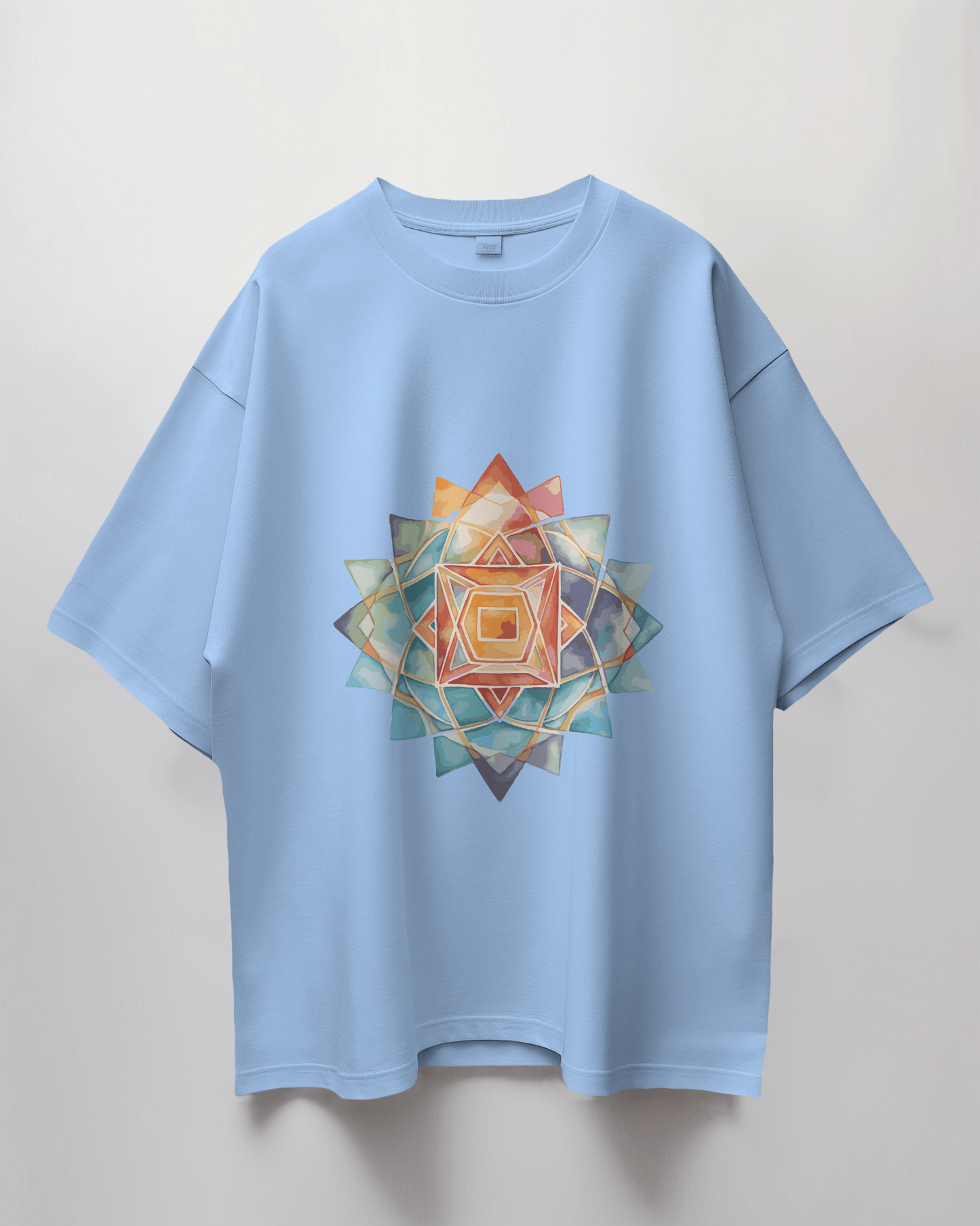 Yantra Graphic Print Oversized T-Shirt