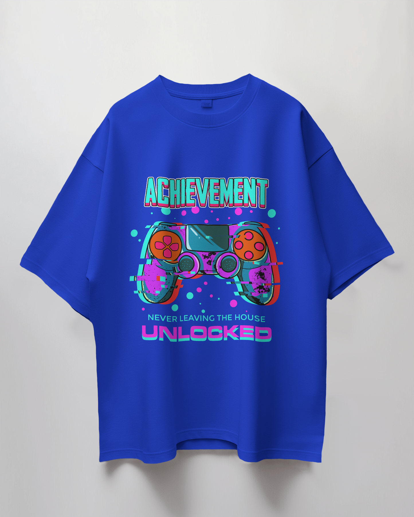 Achievement Unlocked Graphic Print Oversized T-Shirt