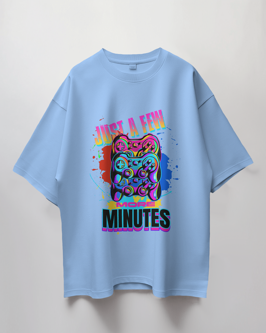 Few More Minutes Graphic Print Oversized T-Shirt