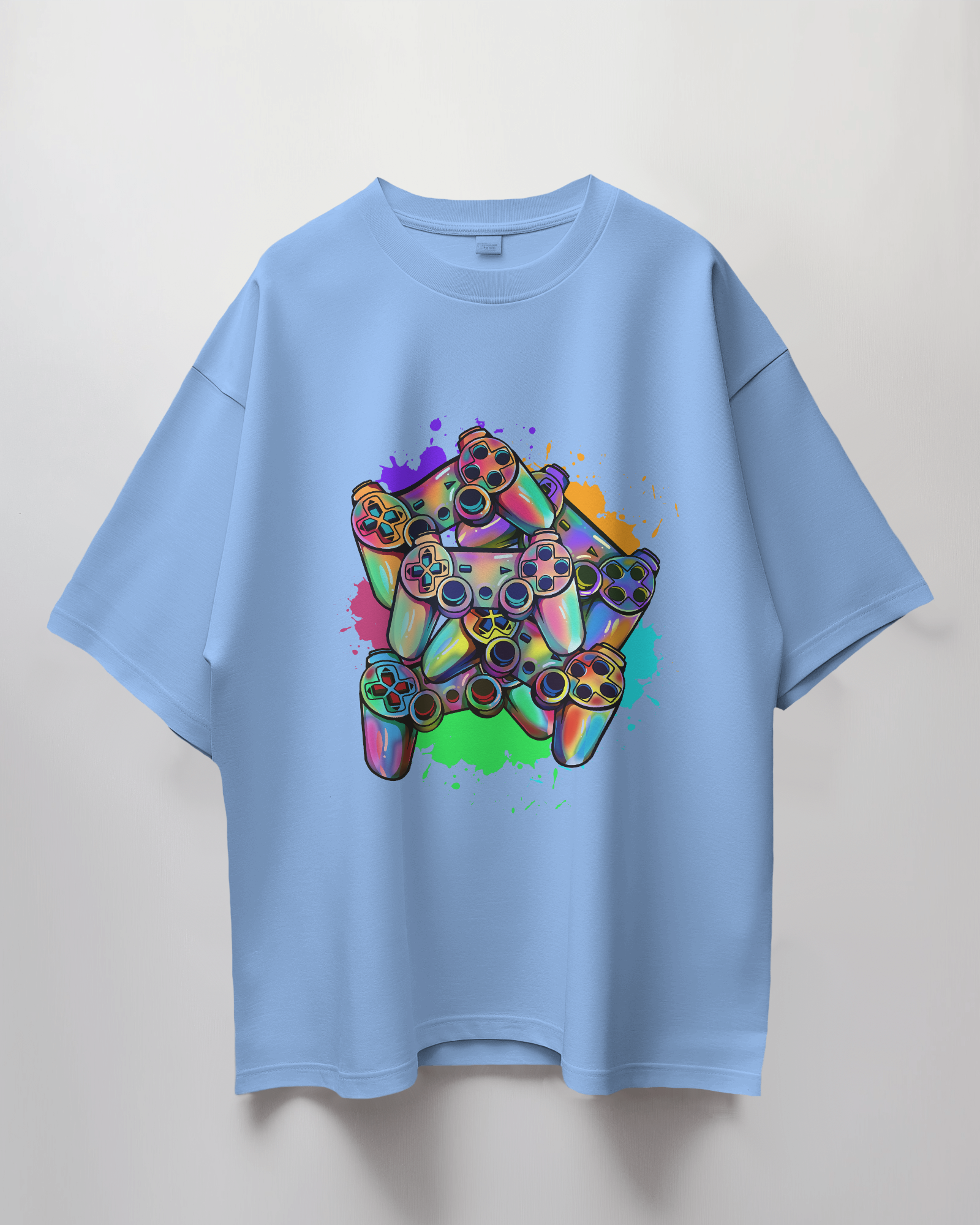 Controllers Graphic Print Oversized T-Shirt