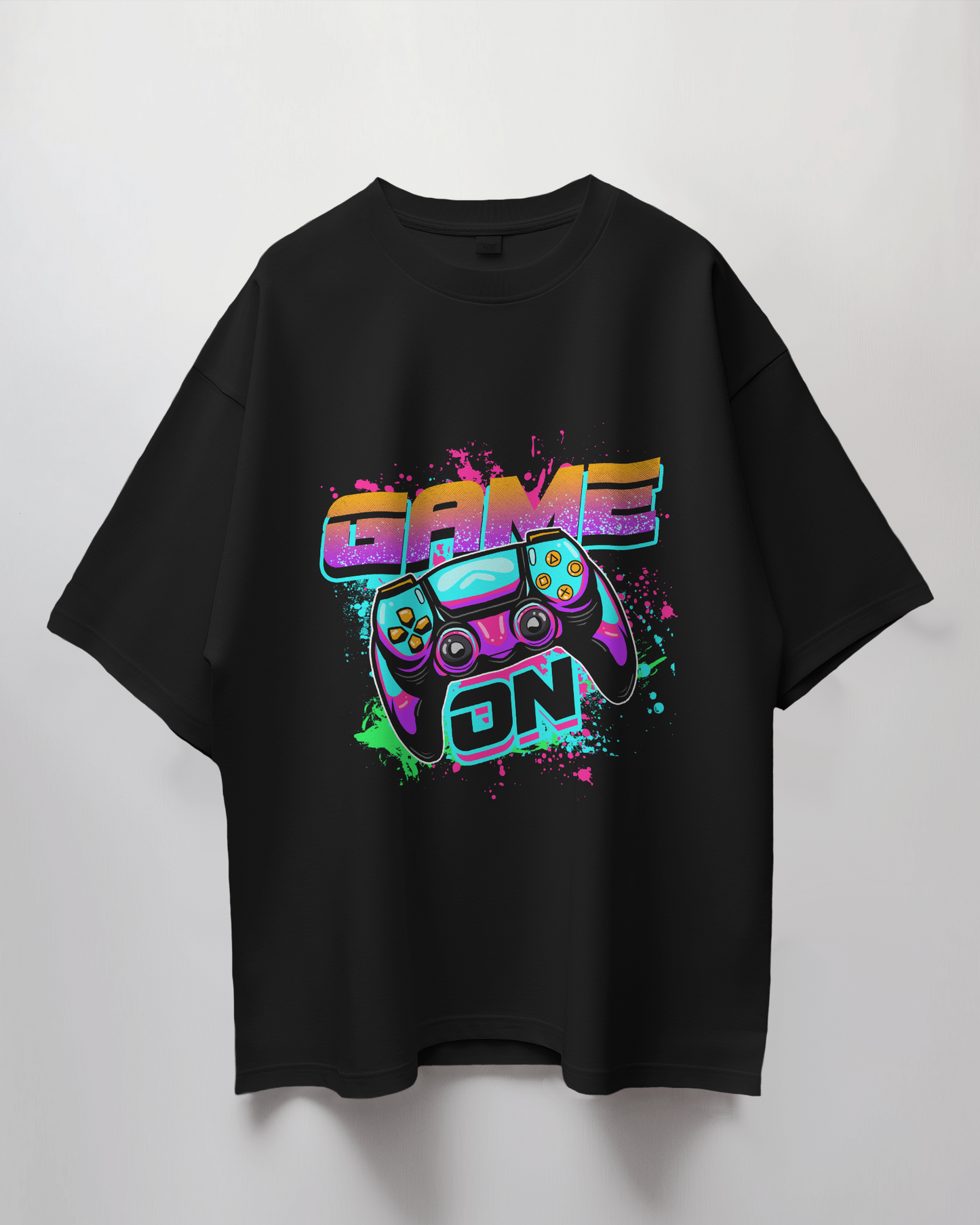 Game On Graphic Print Oversized T-Shirt