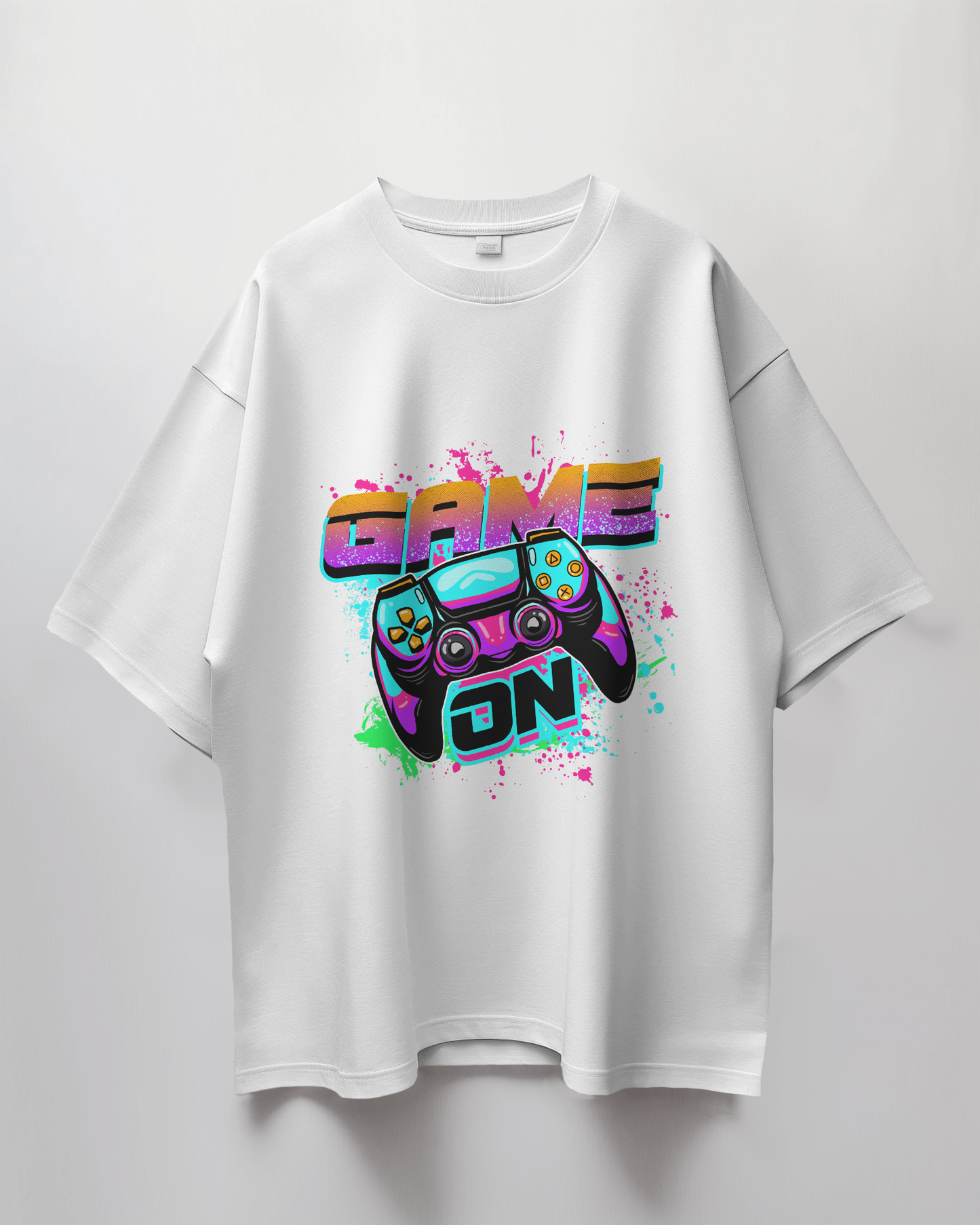 Game On Graphic Print Oversized T-Shirt