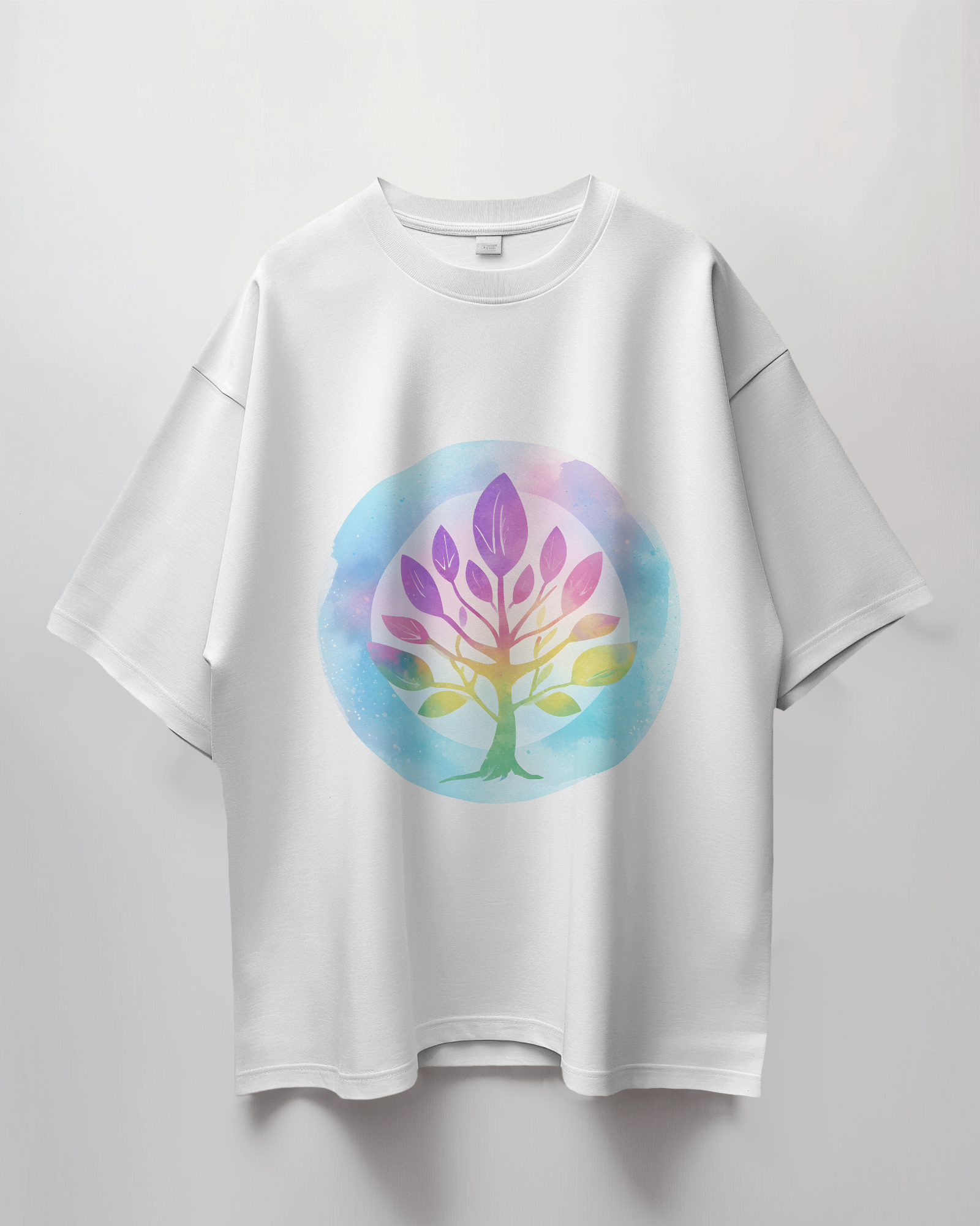 Tree Of Life Graphic Print Oversized T-Shirt