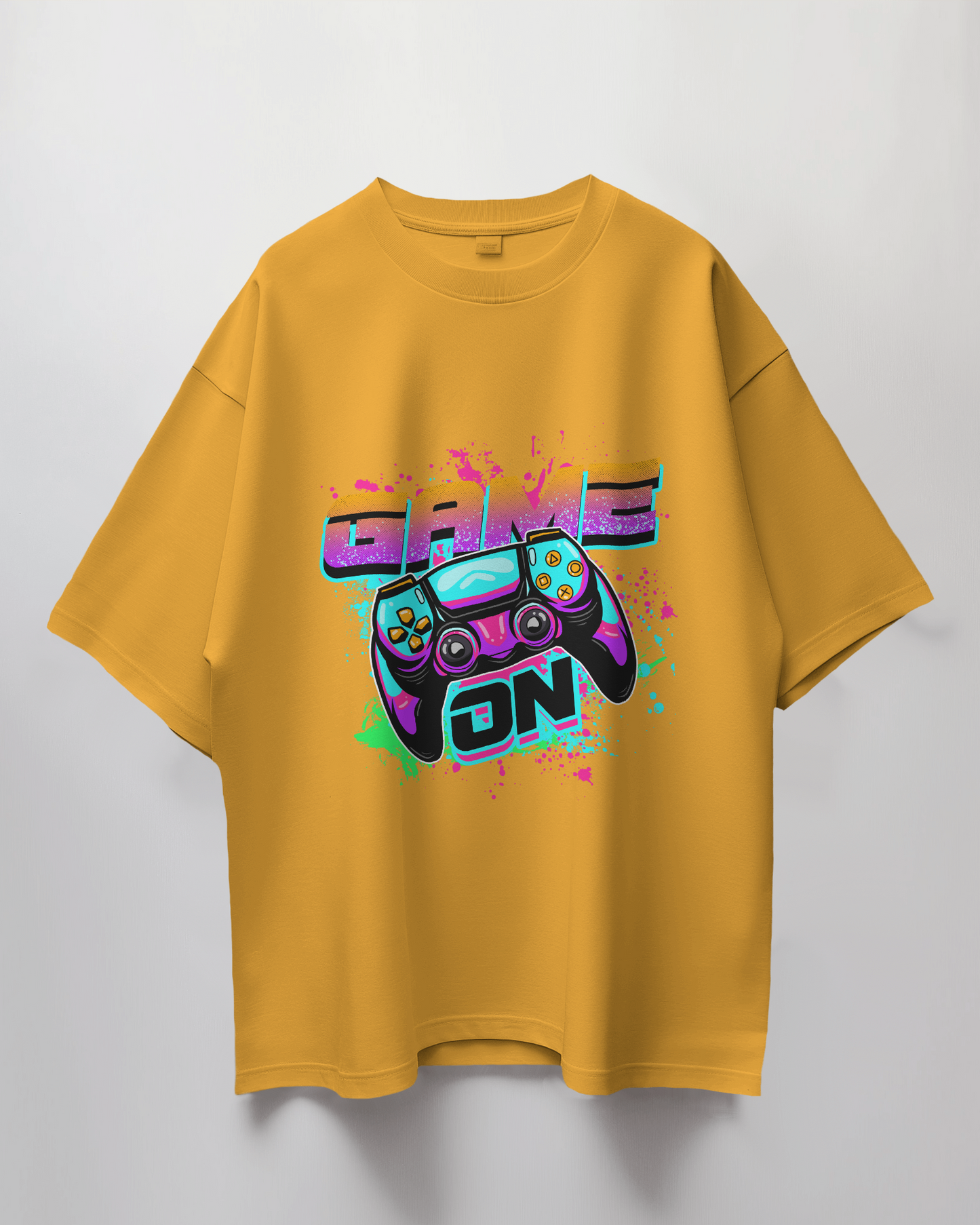 Game On Graphic Print Oversized T-Shirt