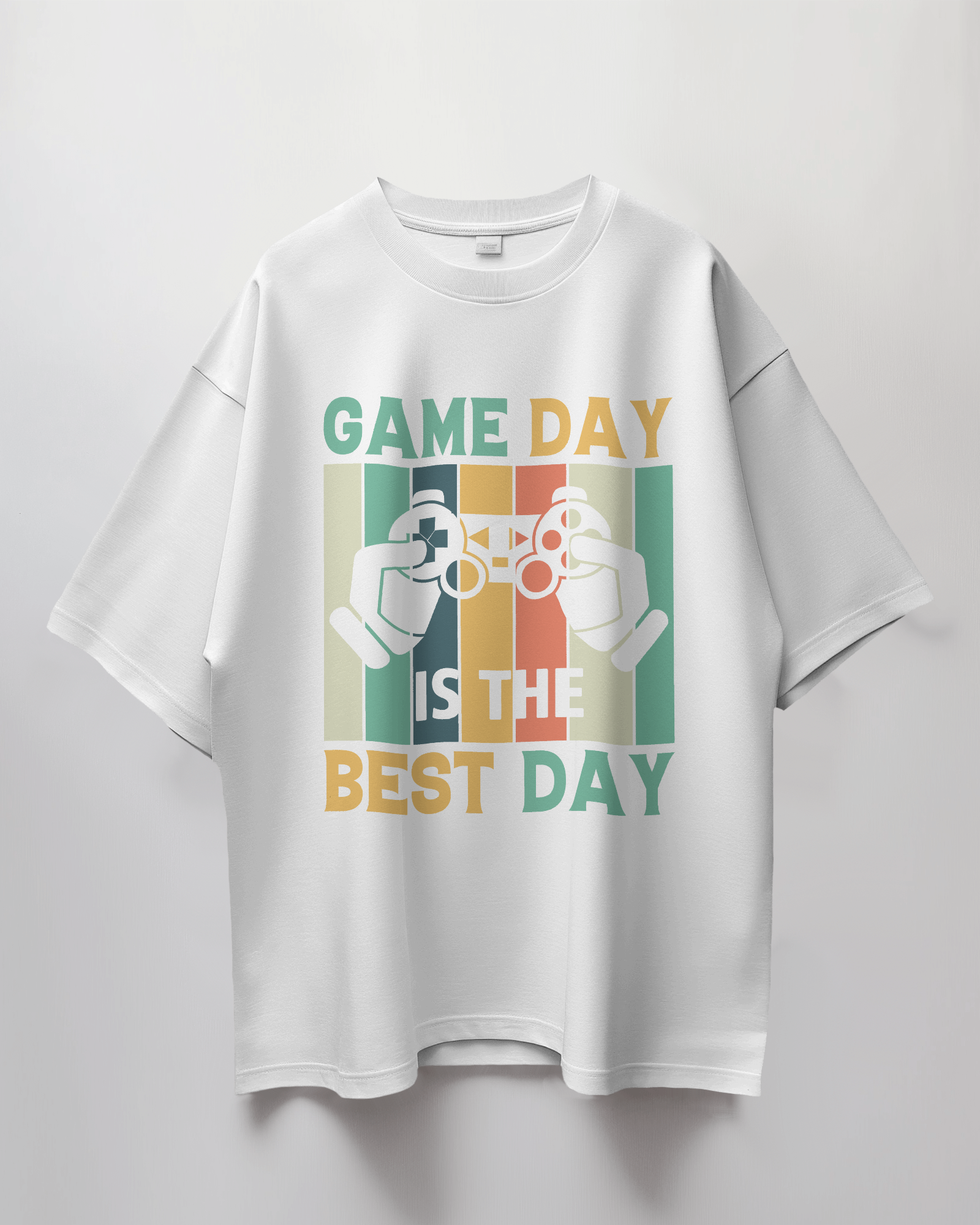 Game Day Best Day Graphic Print Oversized T-Shirt