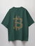 Bitcoin Crypto Graphic Print Oversized T-Shirt