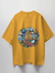 Bitcoin Doodle Graphic Print Oversized T-Shirt