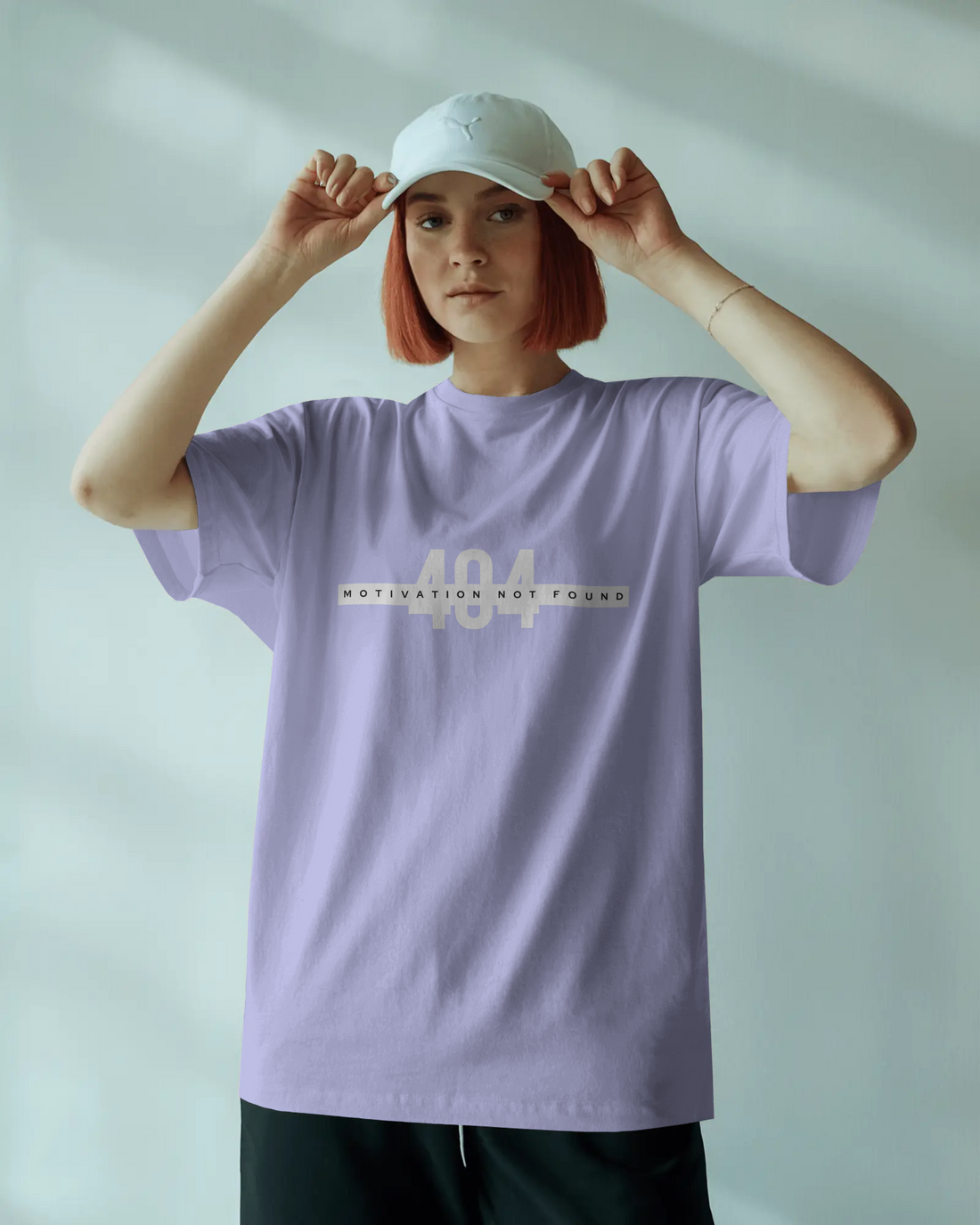 404: Motivation Not Found – Oversized Tee