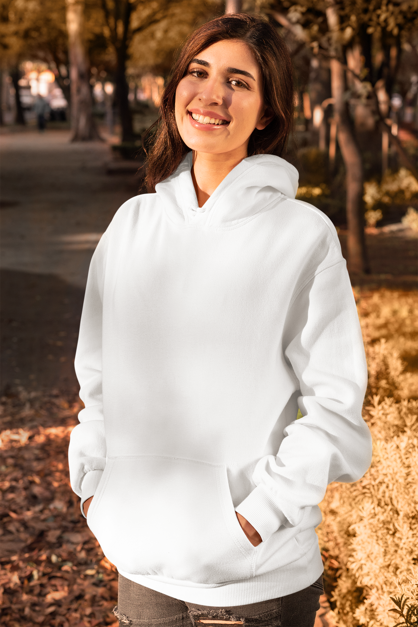 Solid White Oversized Hoodie