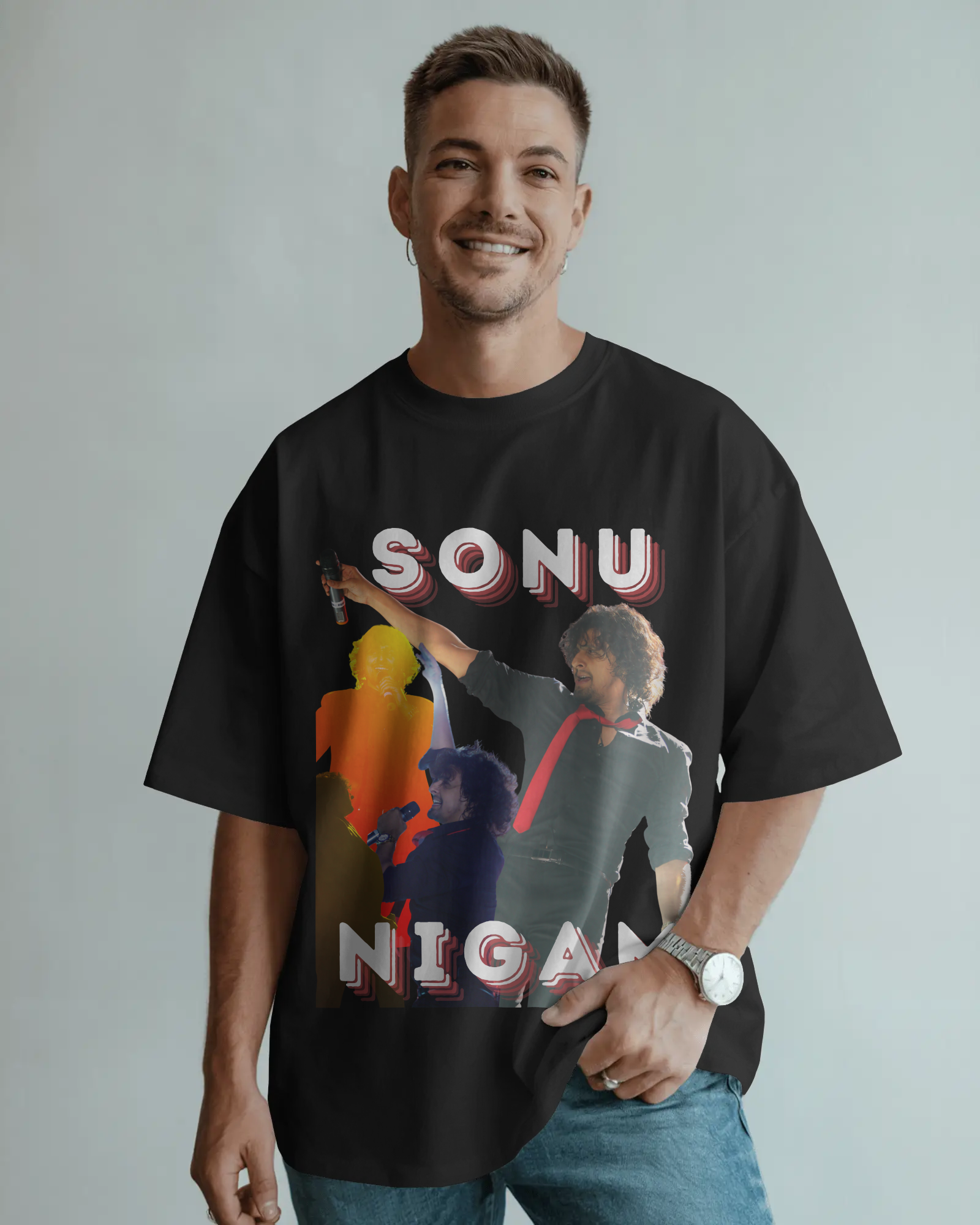 Sonu Nigam Unisex Oversized T-Shirt