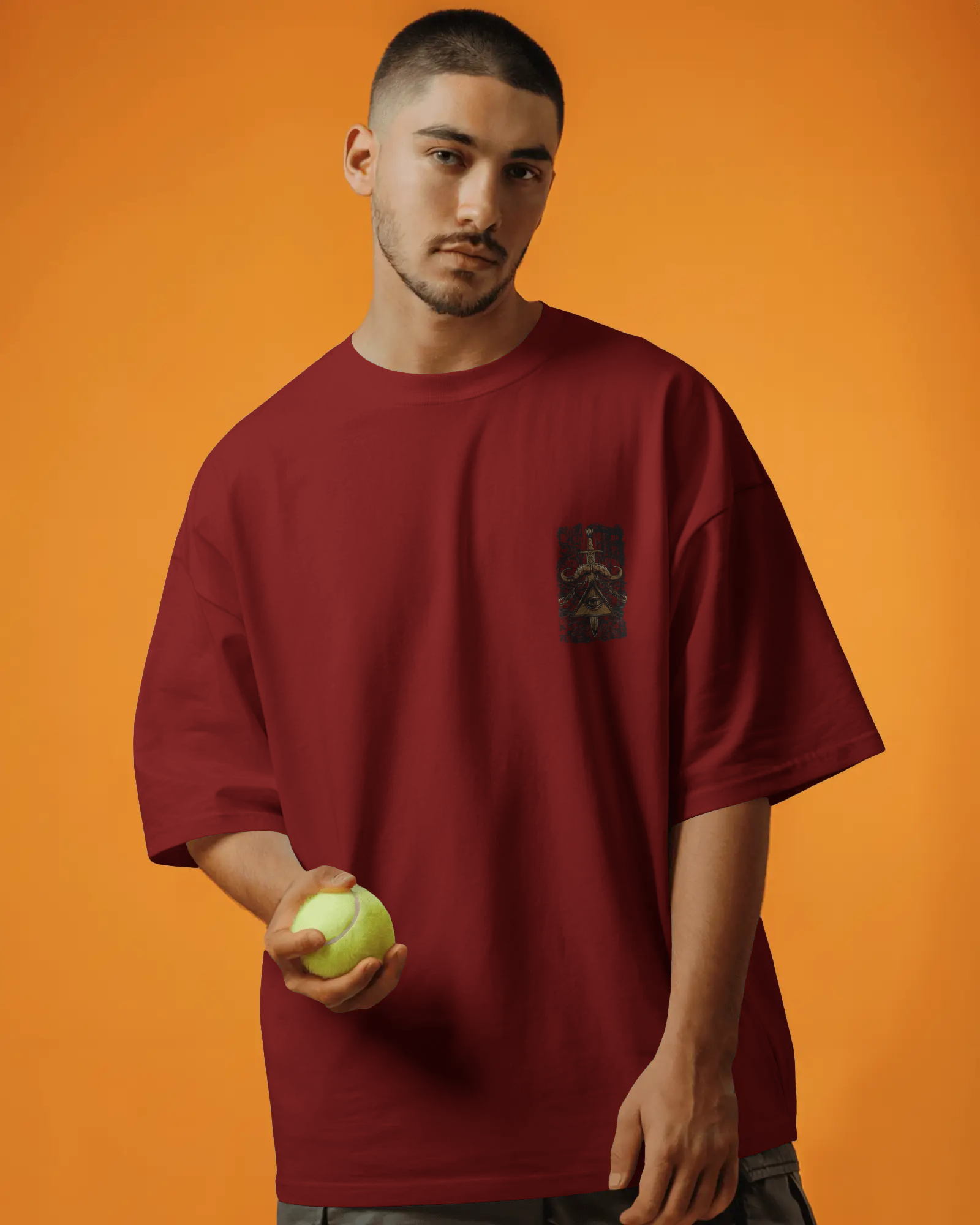 All-Seeing Blade Oversized Unisex Graphic Tee